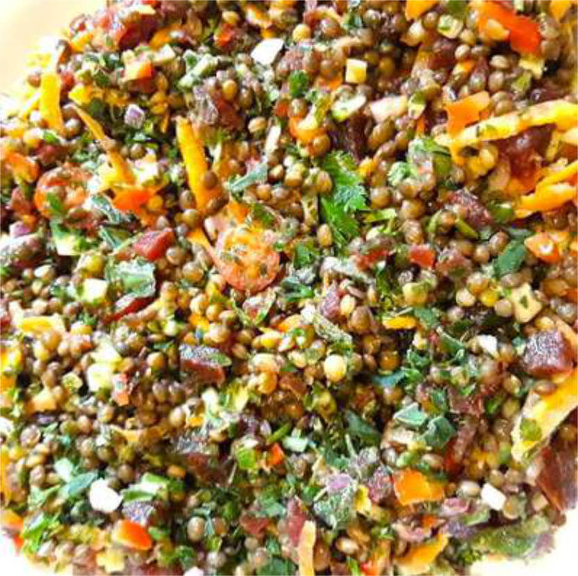 Super anti inflammatory lentil salad